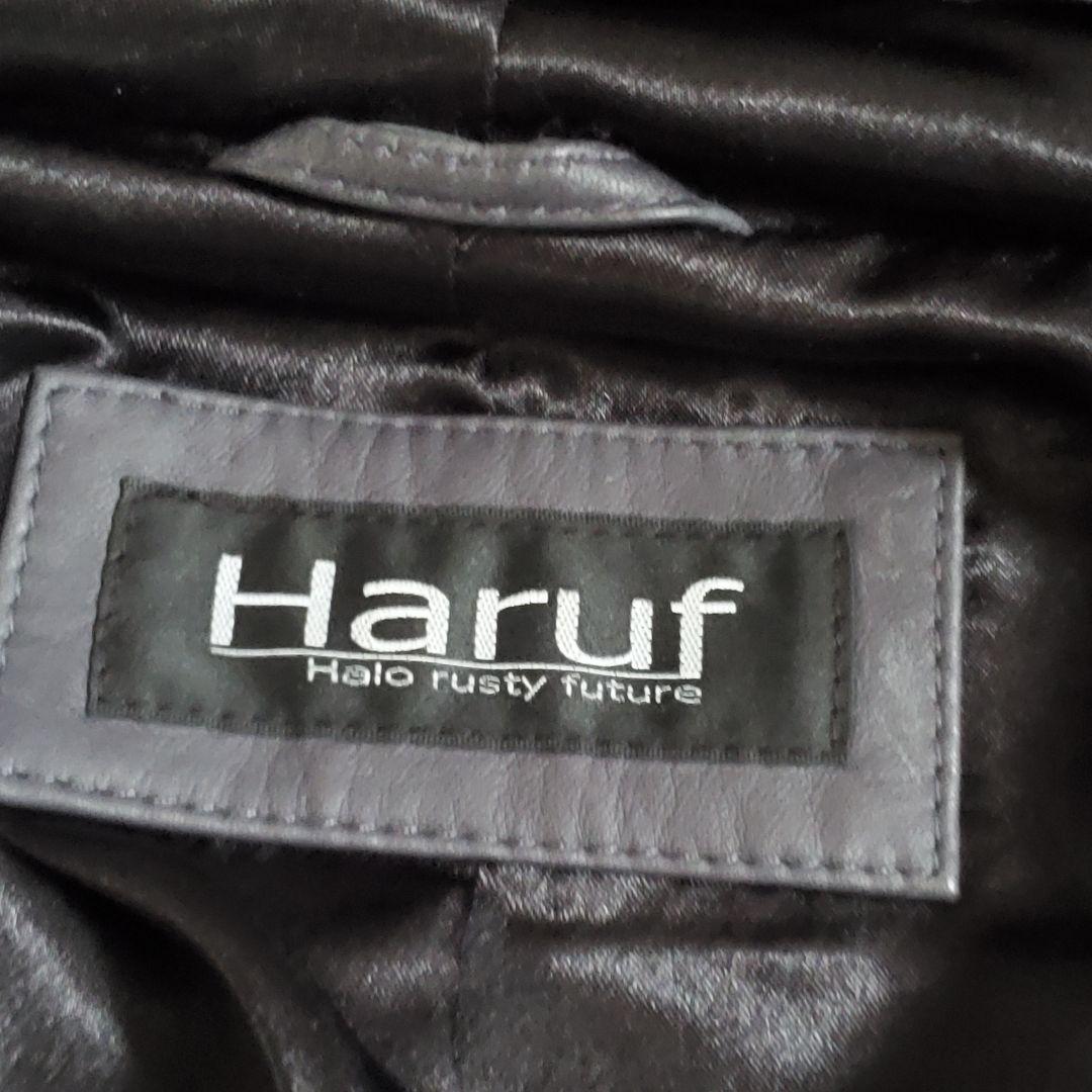 美品 Haruf ハルフ 2way ラムレザー ジャケット ライダース シングル