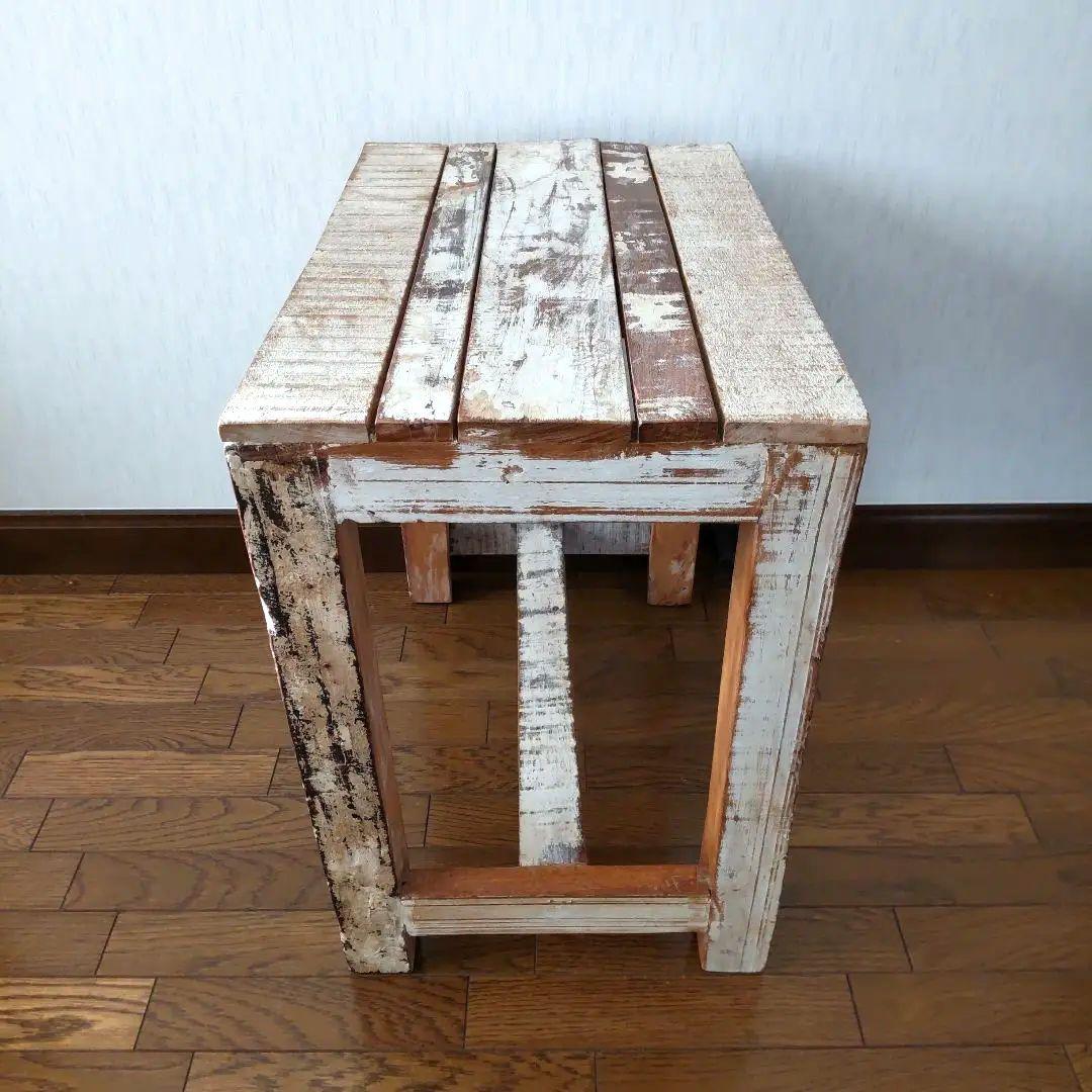 古木 天然木 テーブル 机 台 ブロカント ヴィンテージ 家具 古道具