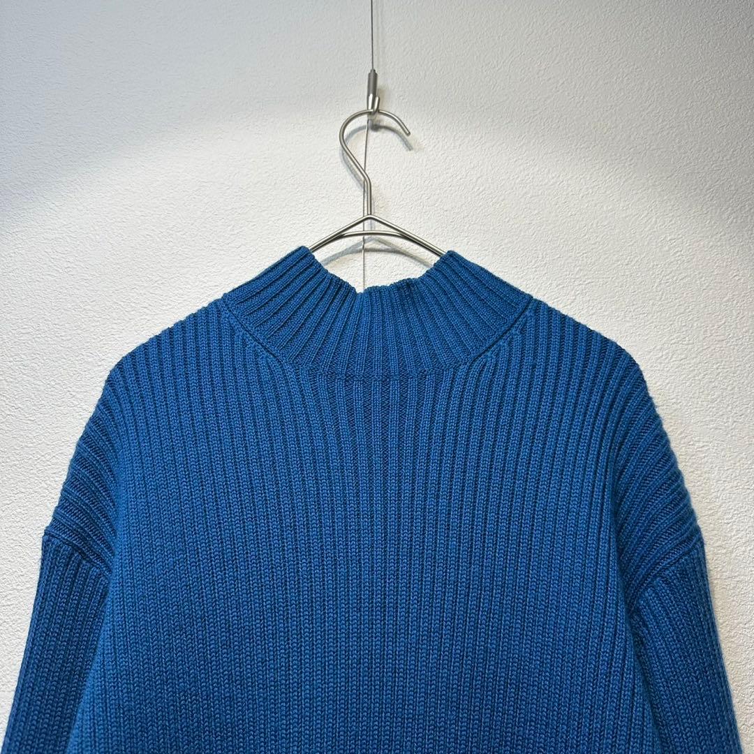 希少 美品 ワイズ ヨウジヤマモト ウール ハイネック デザイン リブ ニット