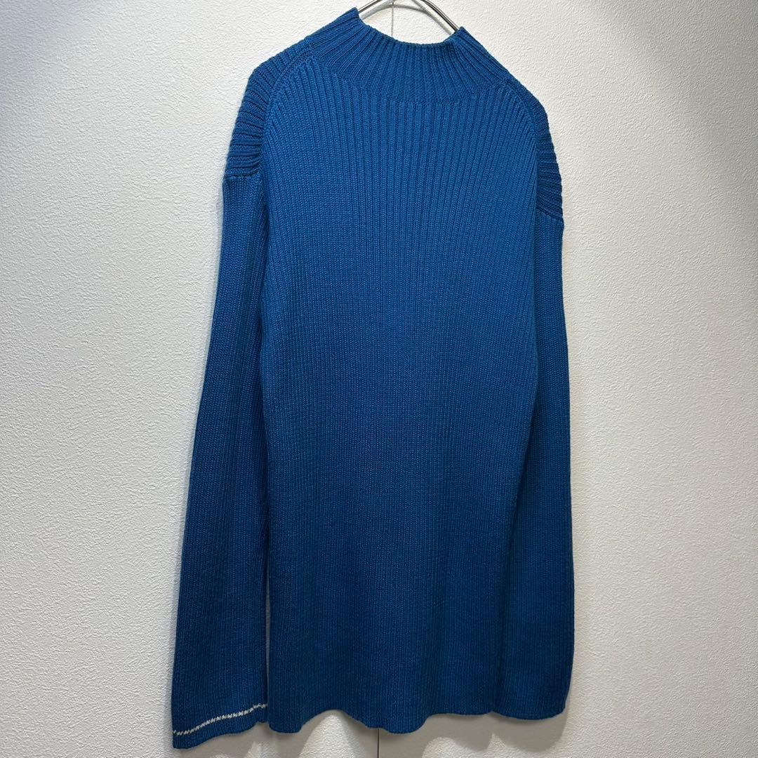 希少 美品 ワイズ ヨウジヤマモト ウール ハイネック デザイン リブ ニット
