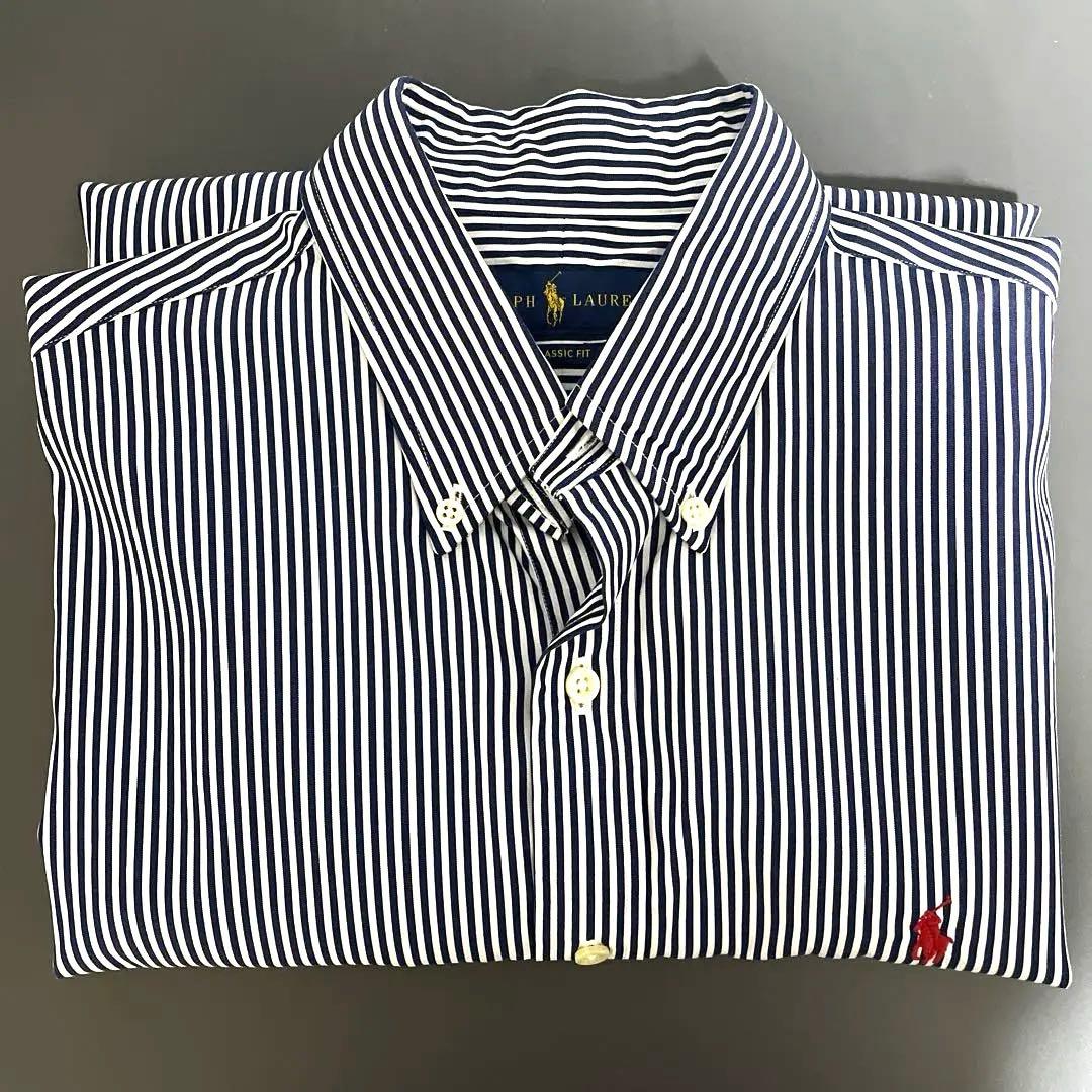 ひ*き様 【新品未使用】Ralph Lauren メンズ ストライプシャツ