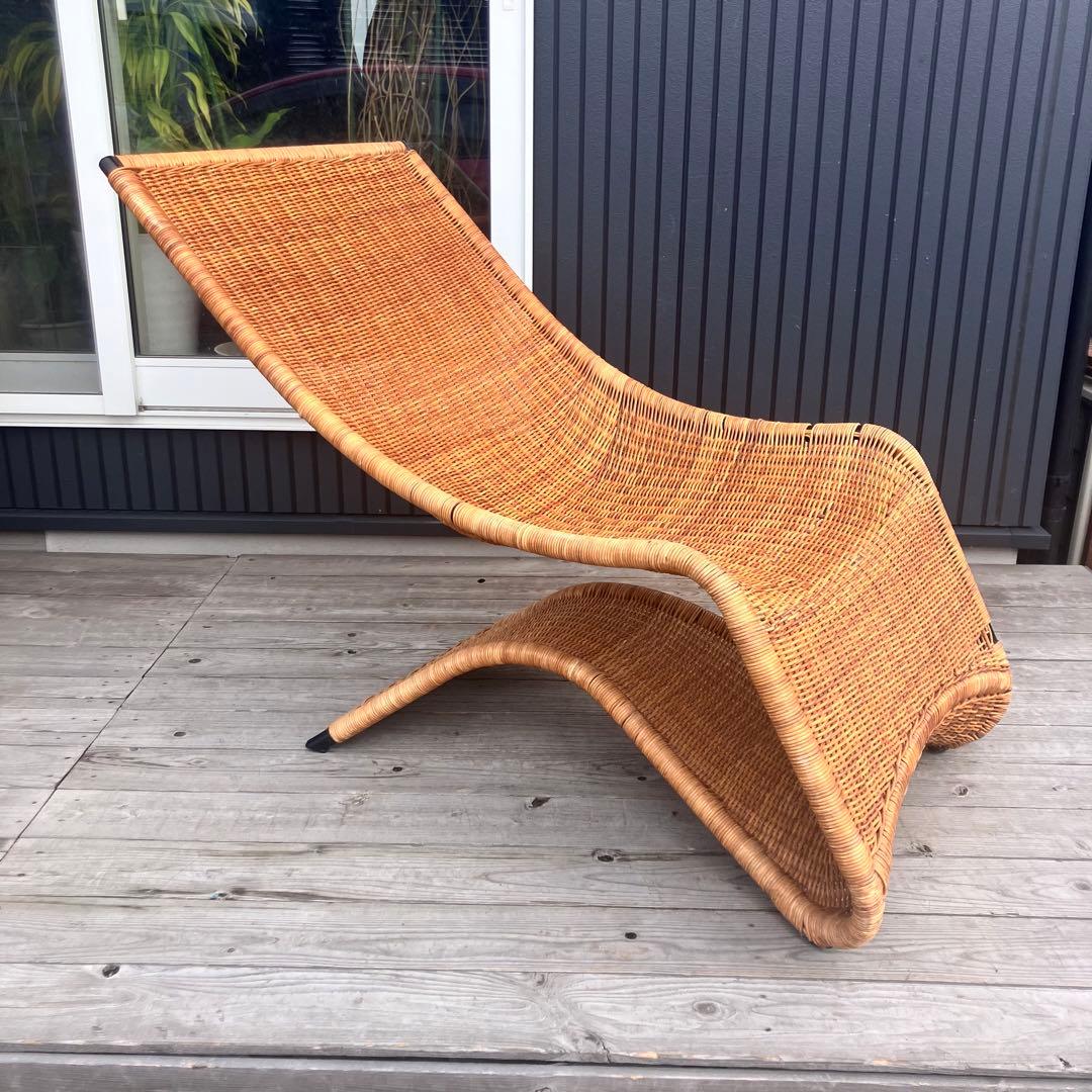 ラタンパーソナルチェア ラタンロッキングチェア 籐家具 ソファー ビンテージ