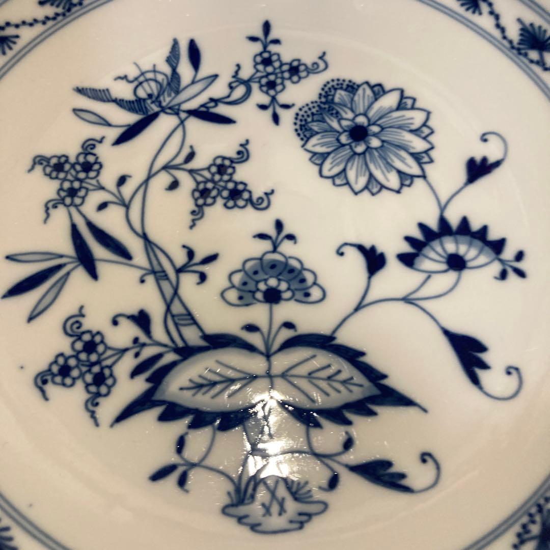 マイセン　ブルーオニオン　25センチ　MEISSEN ボウル型　希少　所持1点物