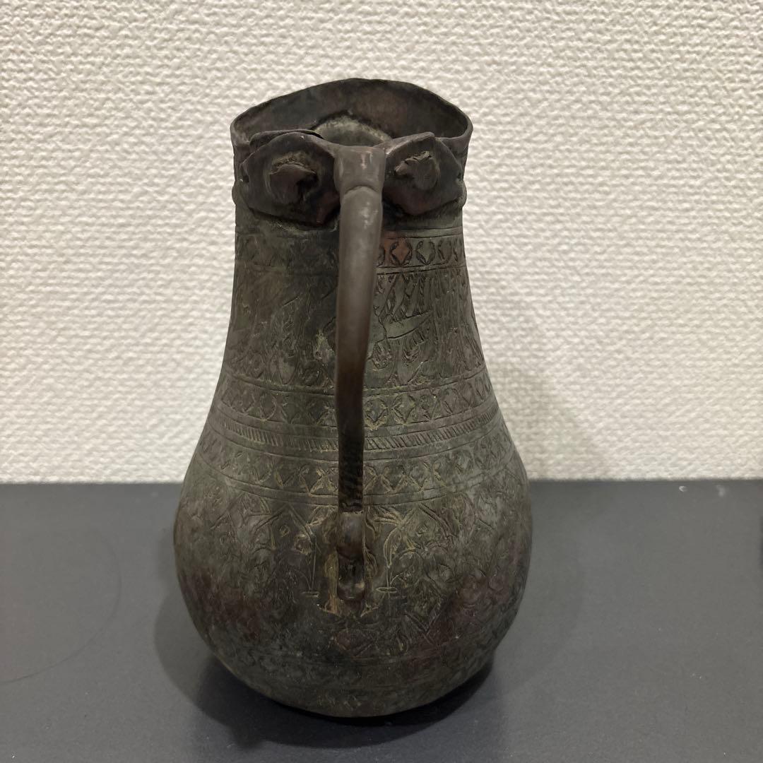 アンティーク　ポット　水差し　銅製