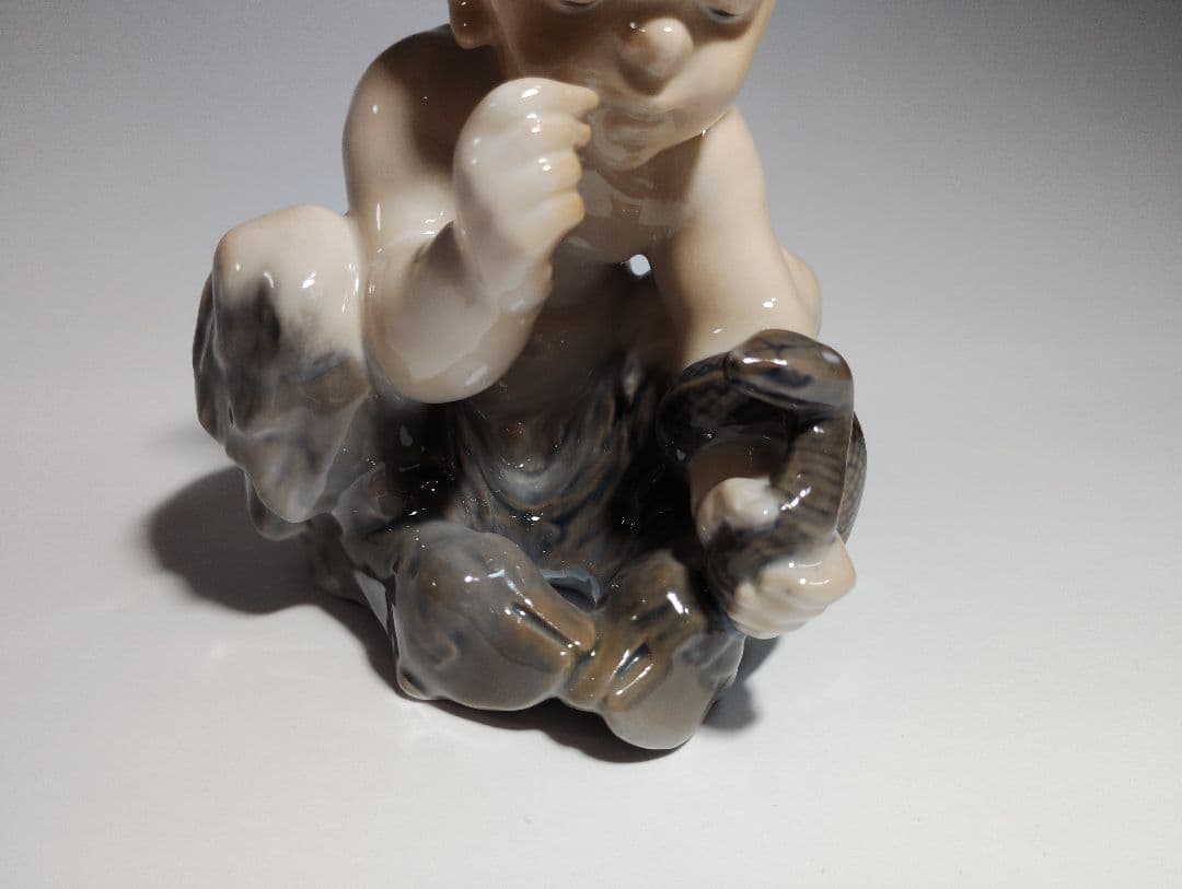 ★欠けなし超美品★ロイヤルコペンハーゲン フィギュリン ファウヌス　牧羊神とヘビ