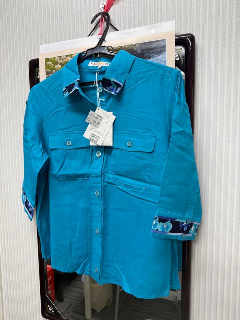 LEONARD SPORT ブルー　Tシャツ シャツブラウス　42サイズ