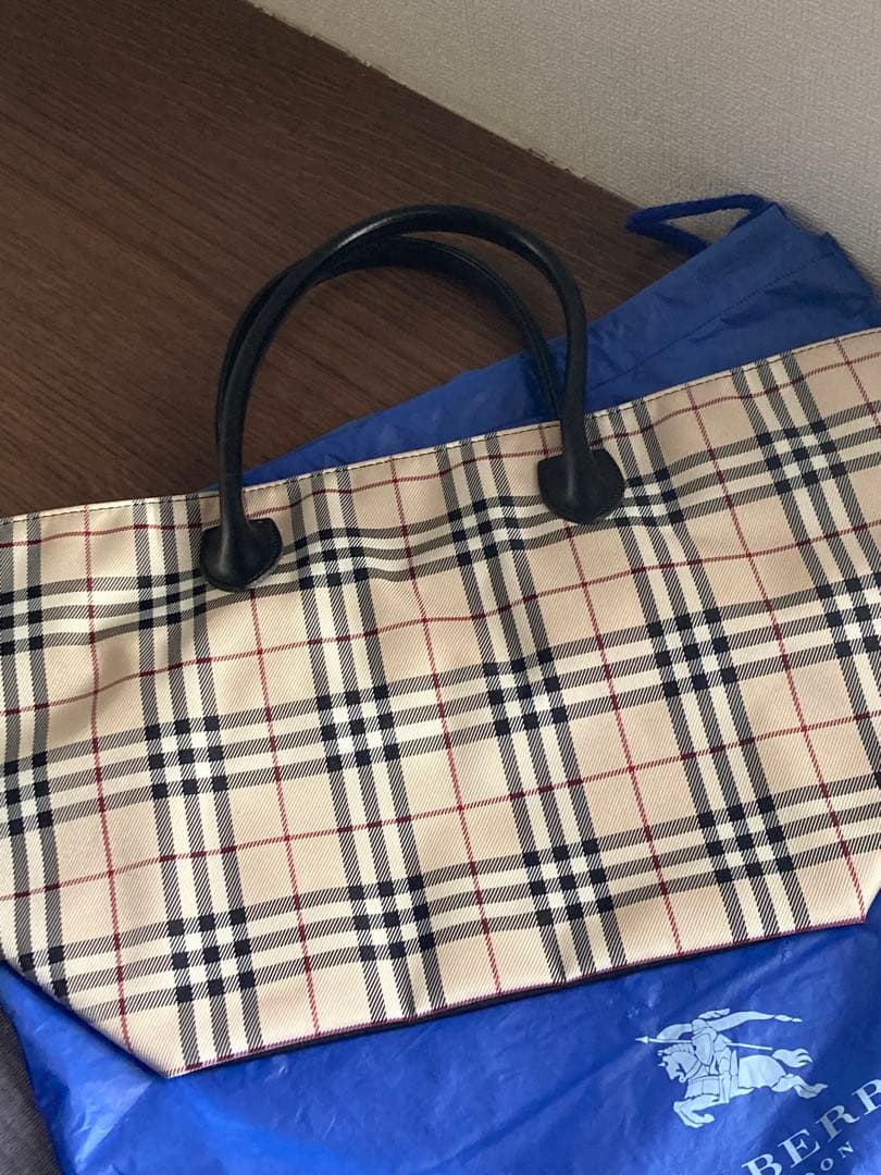 【新品】【BURBERRY BLUE LABEL】バーバリートートバッグ
