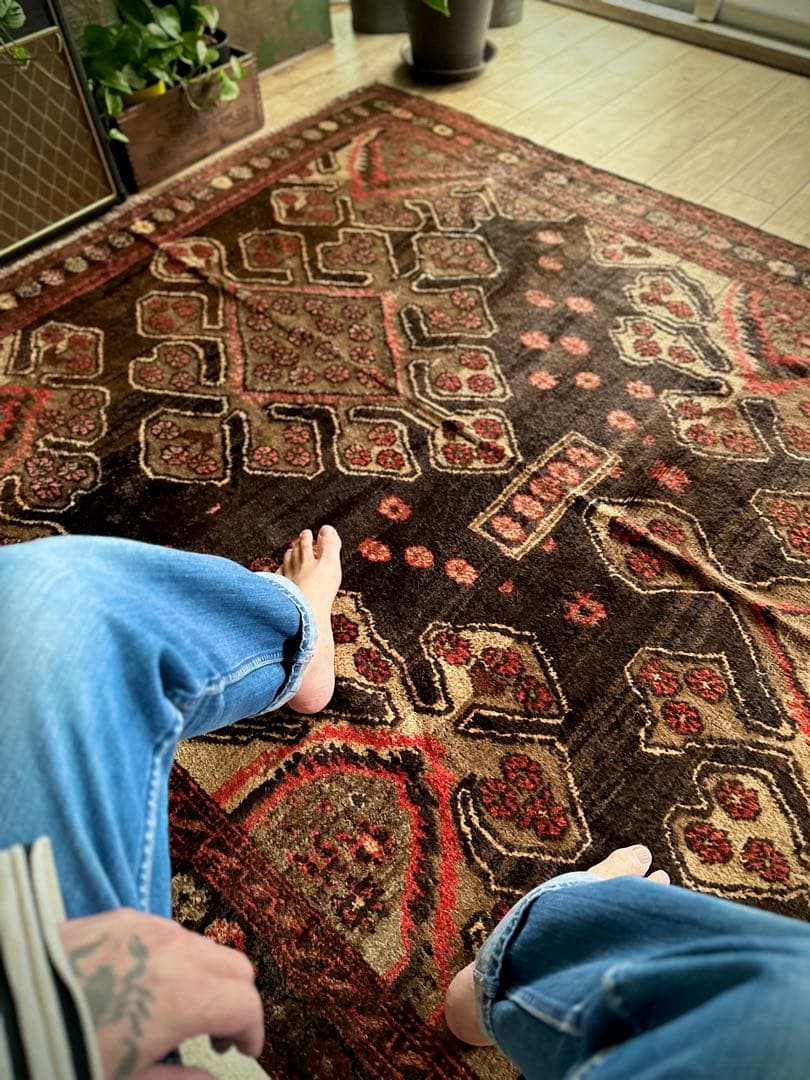 トライバルラグ　ヴィンテージラグ　タイマニ　バルーチ　アフガンラグ　プリミティブ