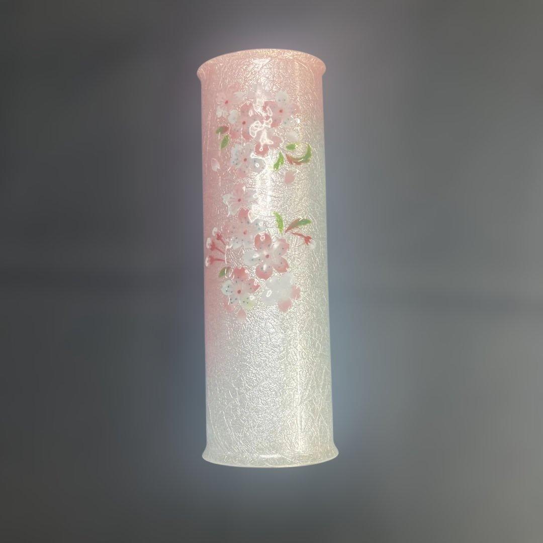 七宝焼き 花瓶 一輪ざし 桜