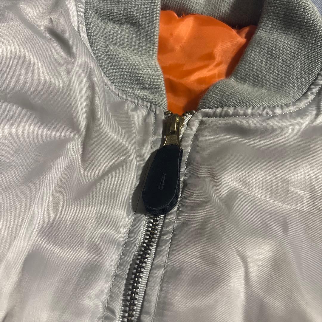 パ*ン様 90s MA-1 フライトジャケット ホワイト 短丈 ミリタリー 希少