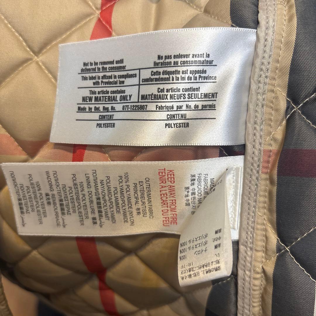 バーバリー　ダウンコート　ベージュ