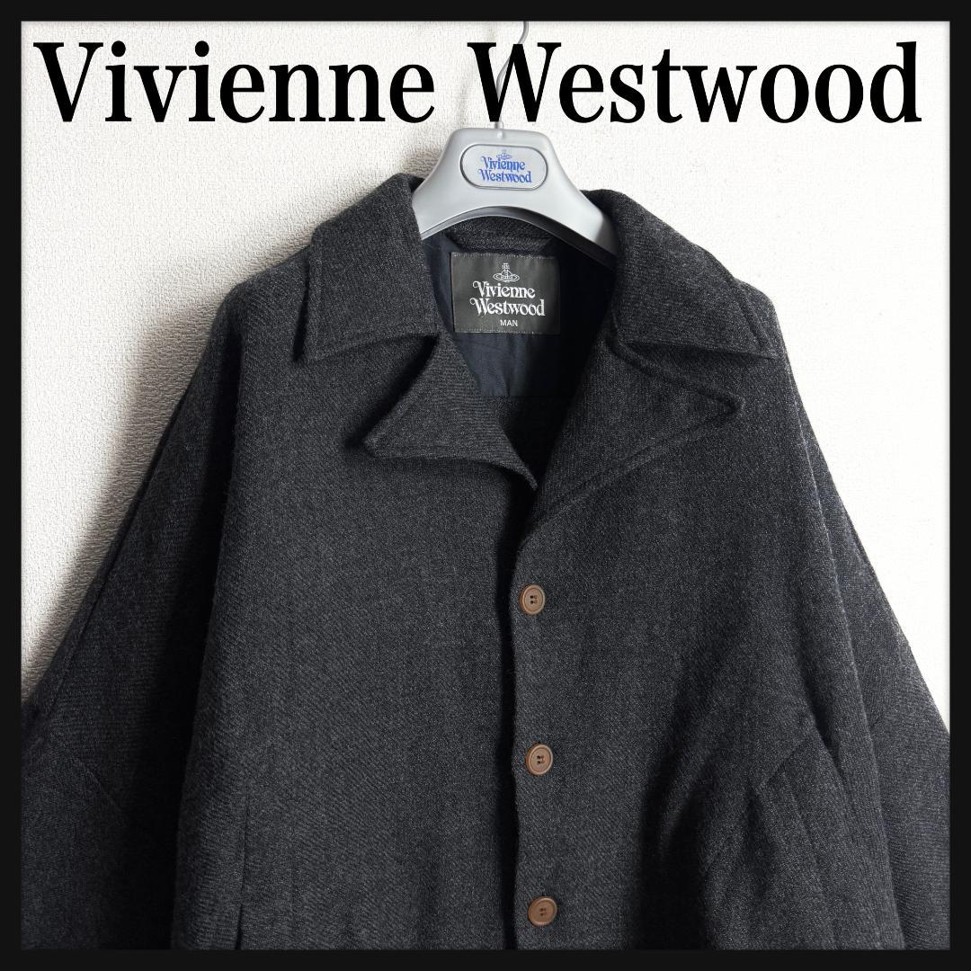 【最高モデル☆変形デザイン】ヴィヴィアンウエストウッド ウールシャツジャケット