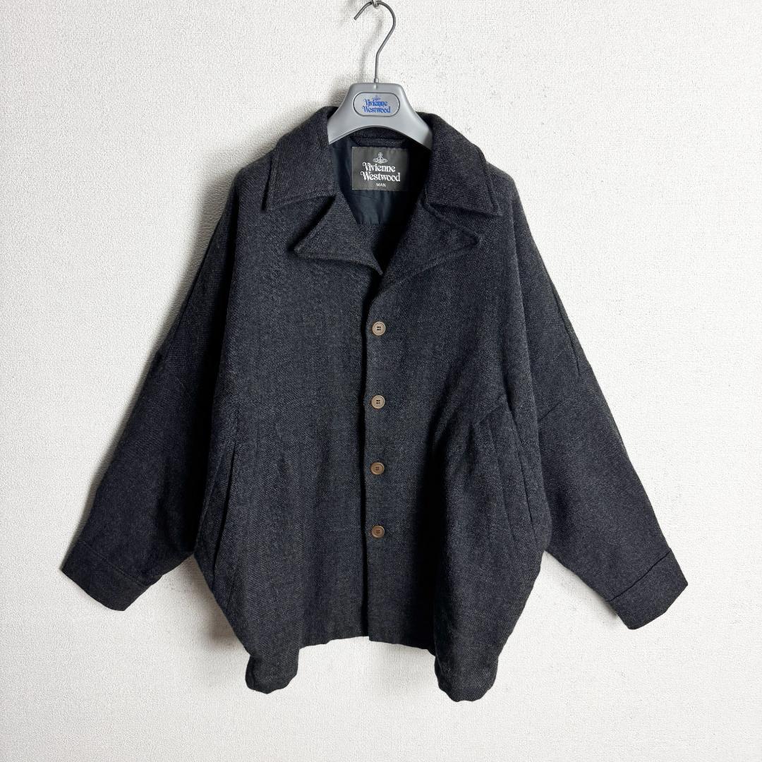 【最高モデル☆変形デザイン】ヴィヴィアンウエストウッド ウールシャツジャケット
