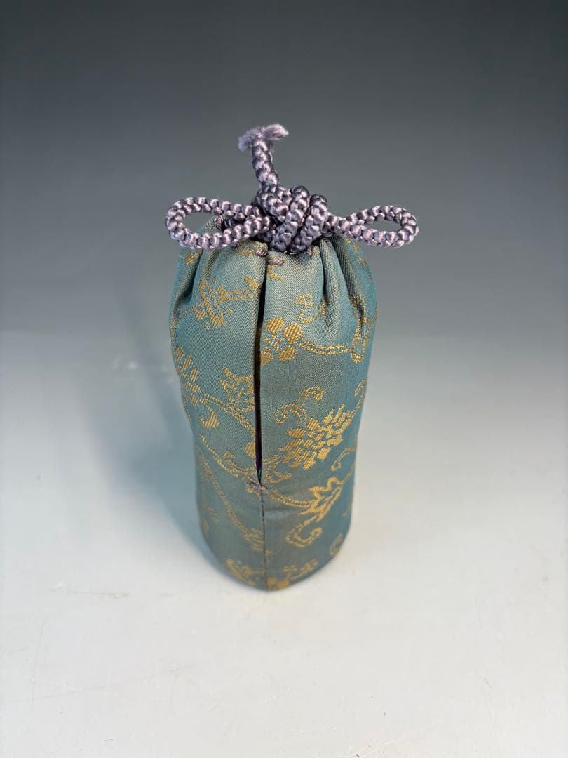 【中古品】山口錠鉄造　黄瀬戸肩衝茶入（共箱）USED〈税込•送料込〉