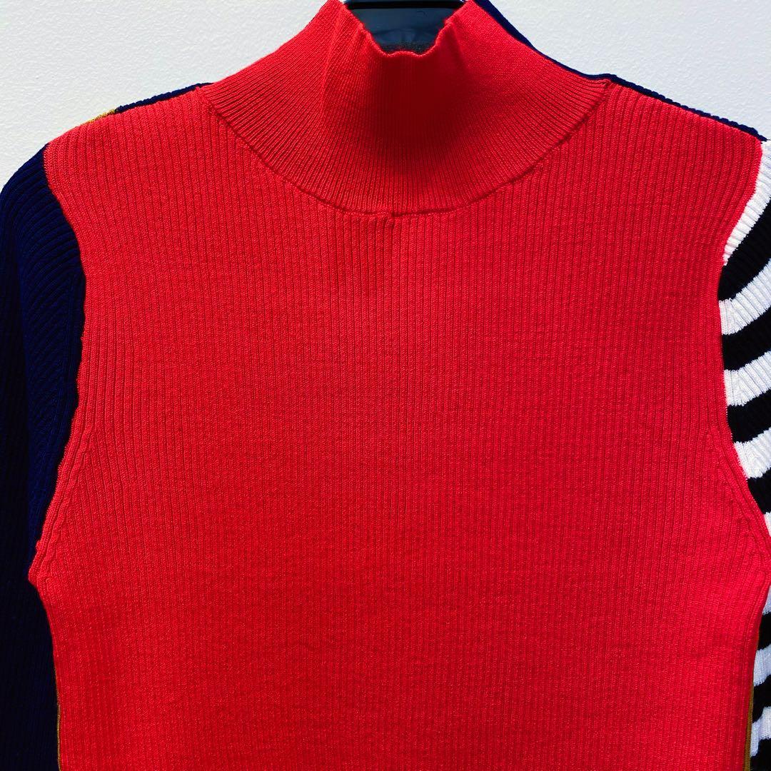 【新品・未使用】RISLEY バイカラー2wayリブニット