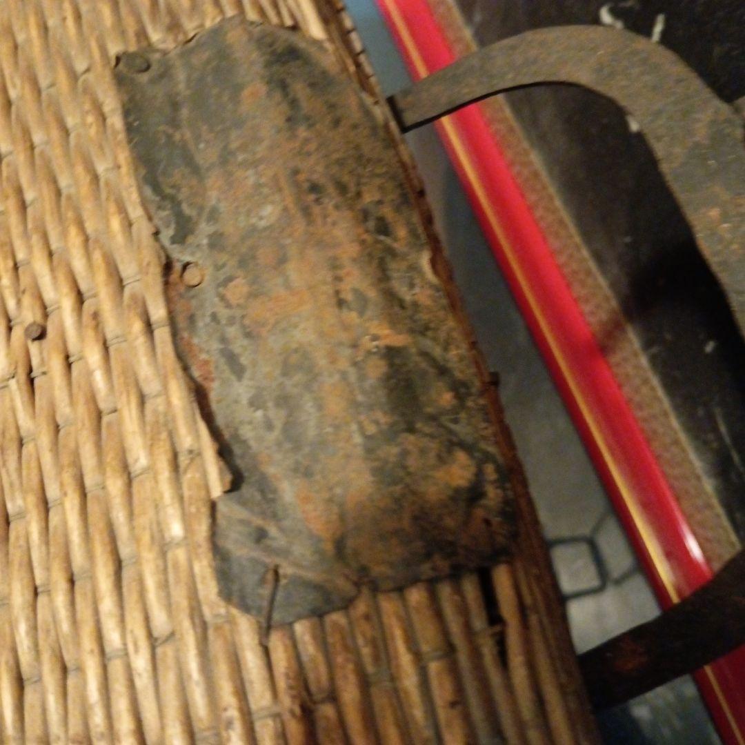 江戸時代幕末期〜明治時代後半期頃武家旧家蔵出道中仕様鋏箱形時代柳行李珍品当時物