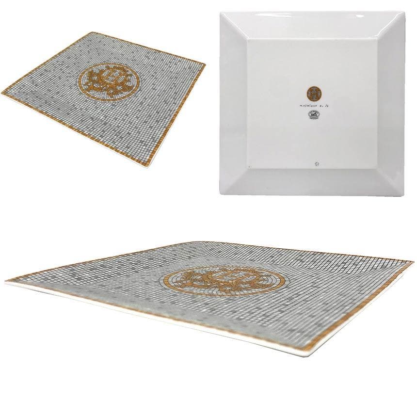 HERMES モザイクヴァンキャトル スクエアプレート 角皿 aq12302