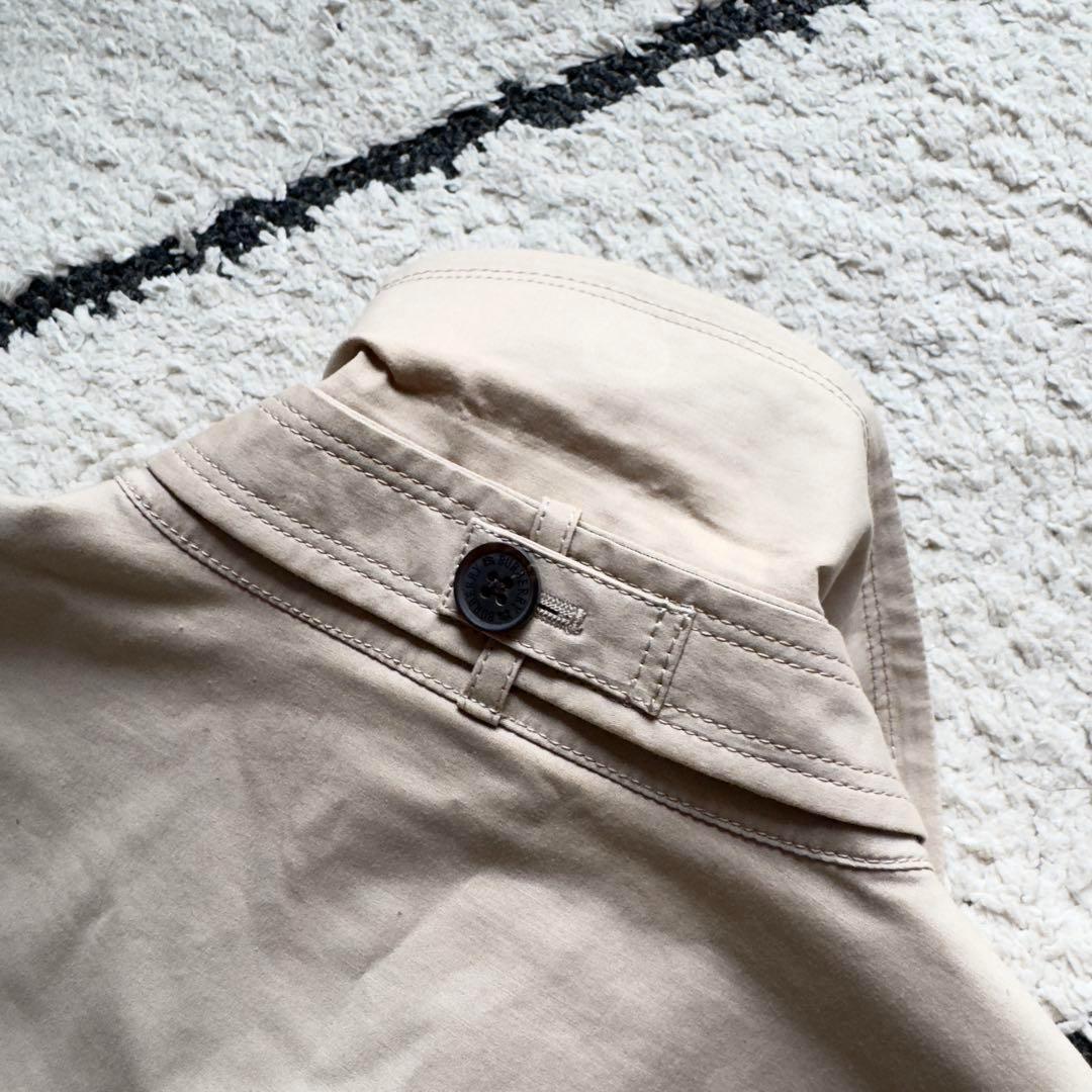 バーバリーブラックレーベル　トレンチコート　ベージュ　ノバチェック　ベルト　L