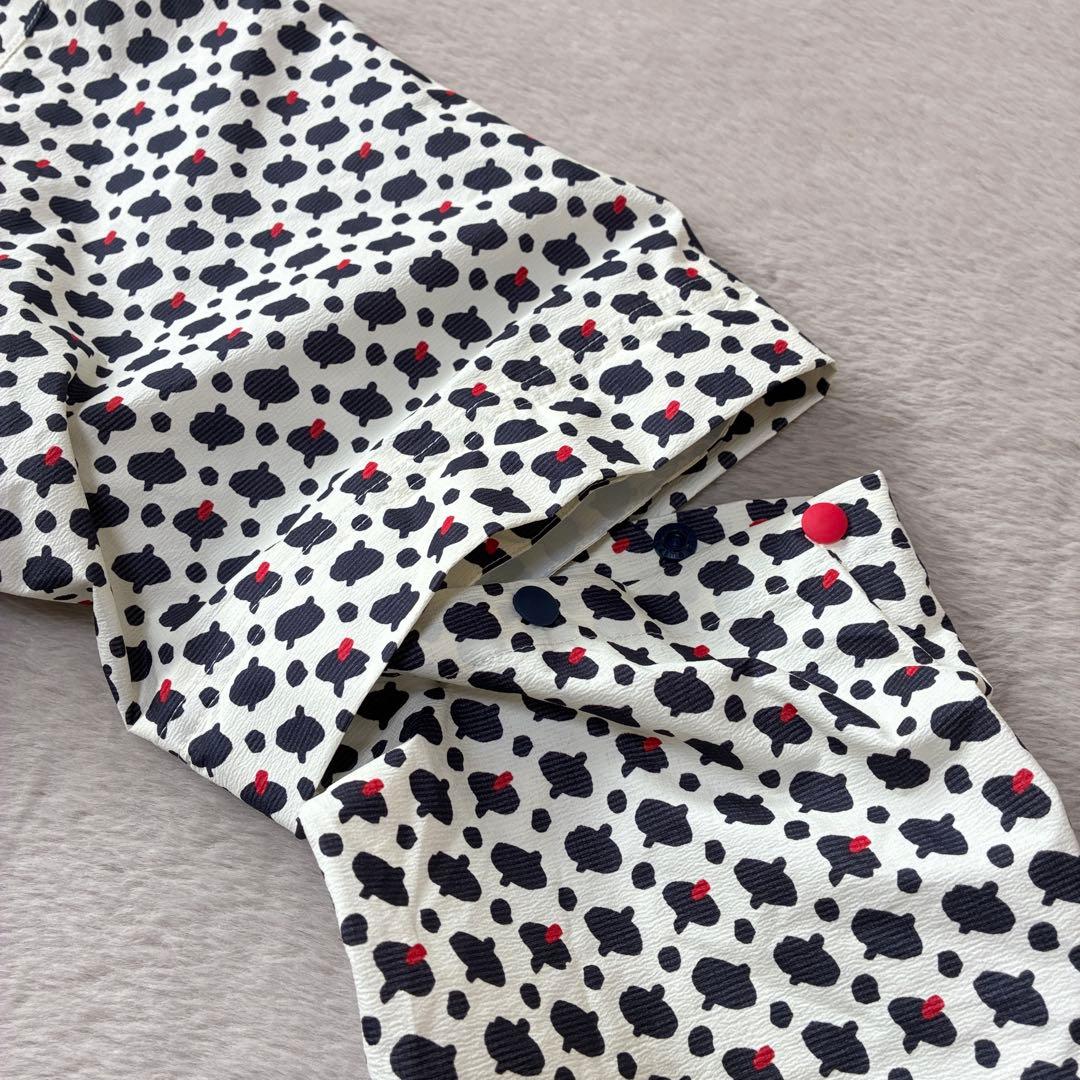 adabat アダバット 幾何学柄 レインブルゾン ジャケット コンパクト XL