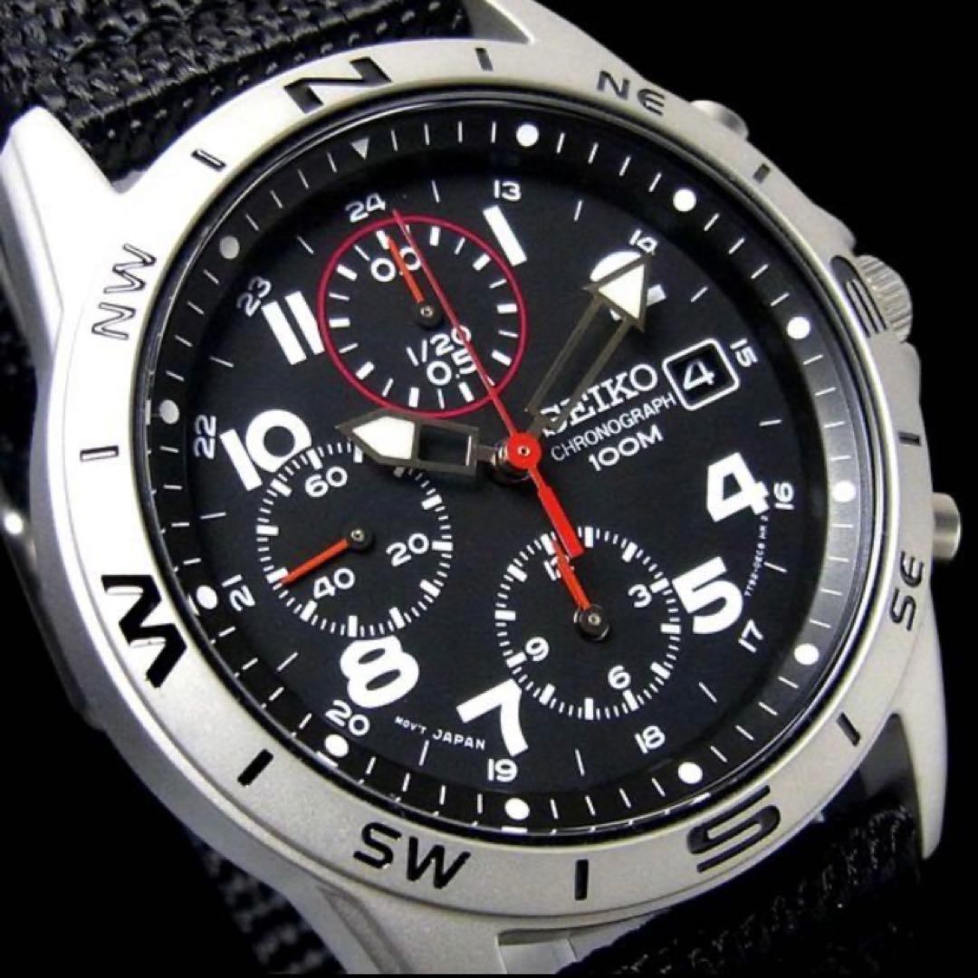 SEIKO クロノグラフ セイコー メンズ 腕時計 SND399P 新品ケース付