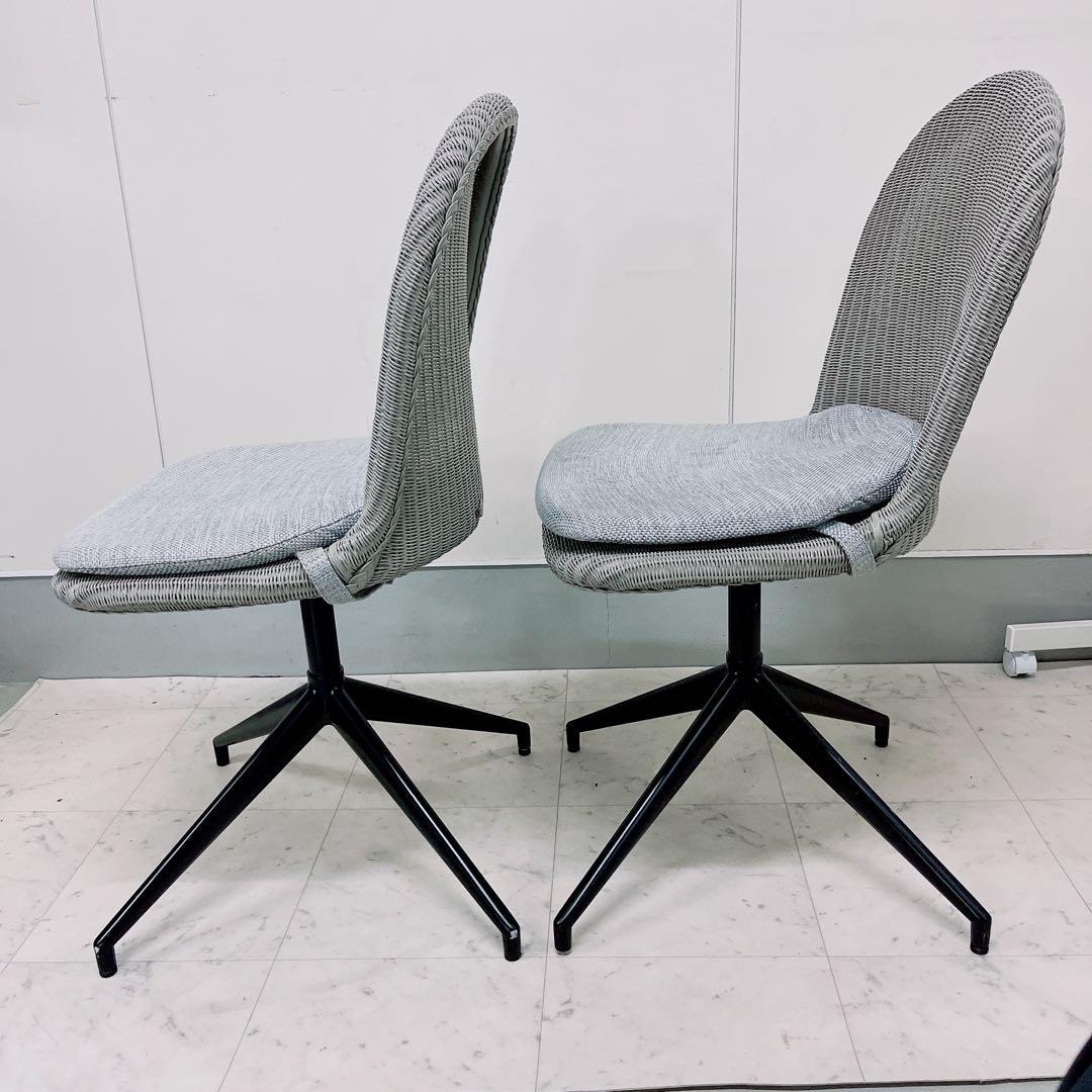 送料無料　ヴィンセントシェパード　ヤンスイベルチェア　2脚セット　2 N1480