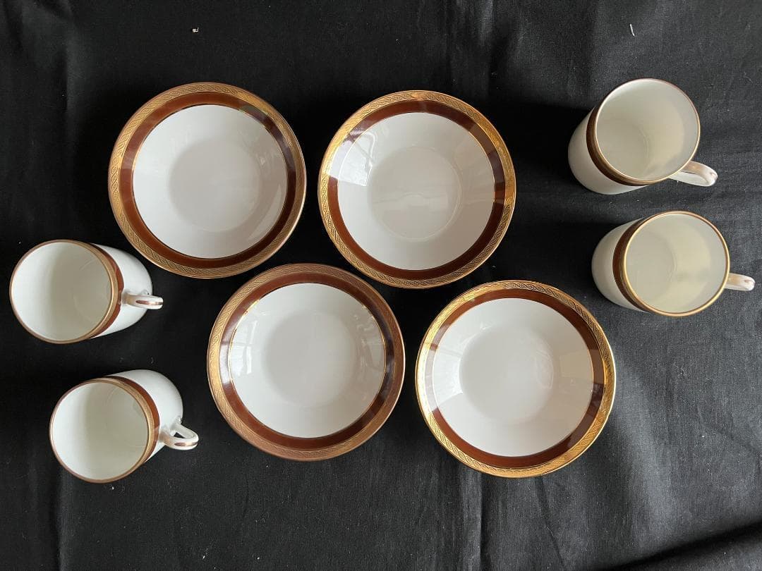 リチャードジノリ　パレルモブラウン　コーヒーセット