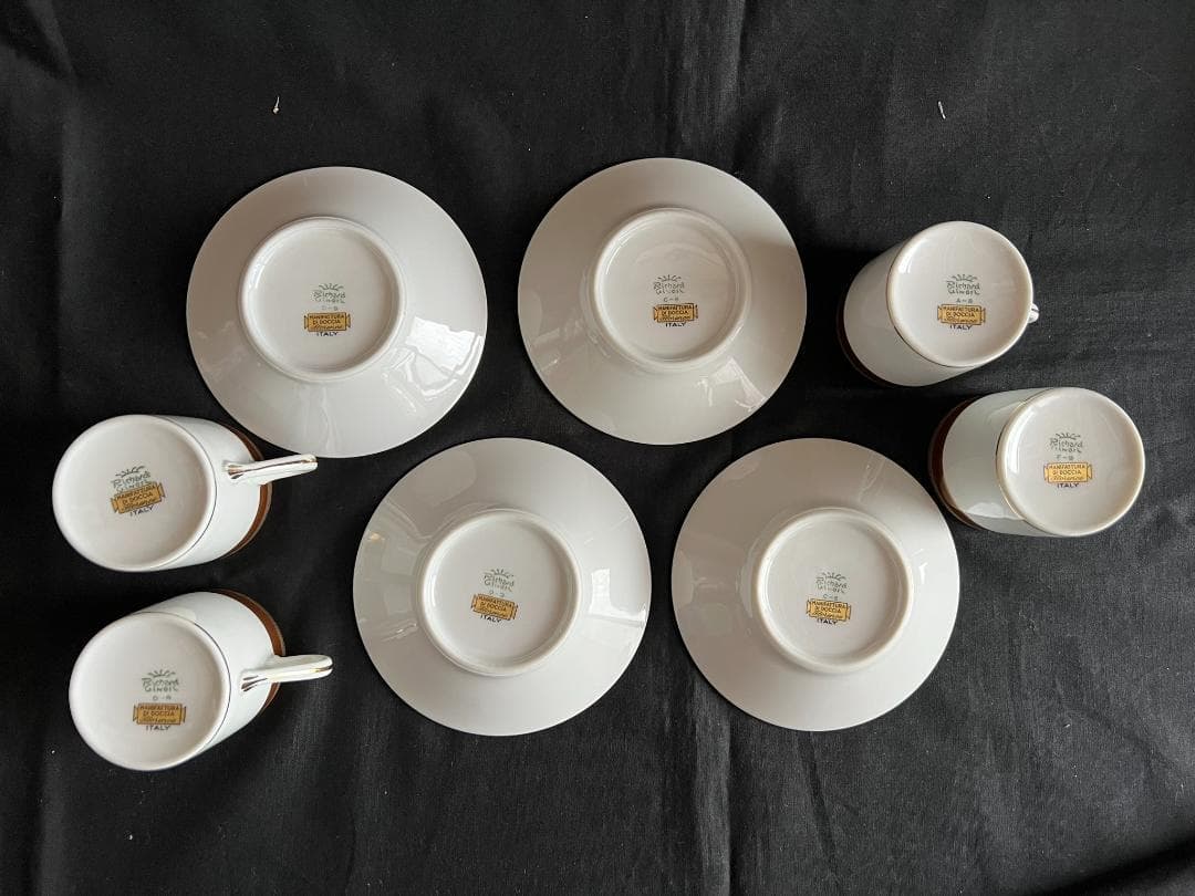 リチャードジノリ　パレルモブラウン　コーヒーセット