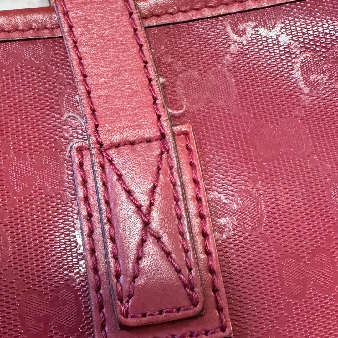 GUCCI グッチ インプリメ GGスプリーム トートバッグ　赤