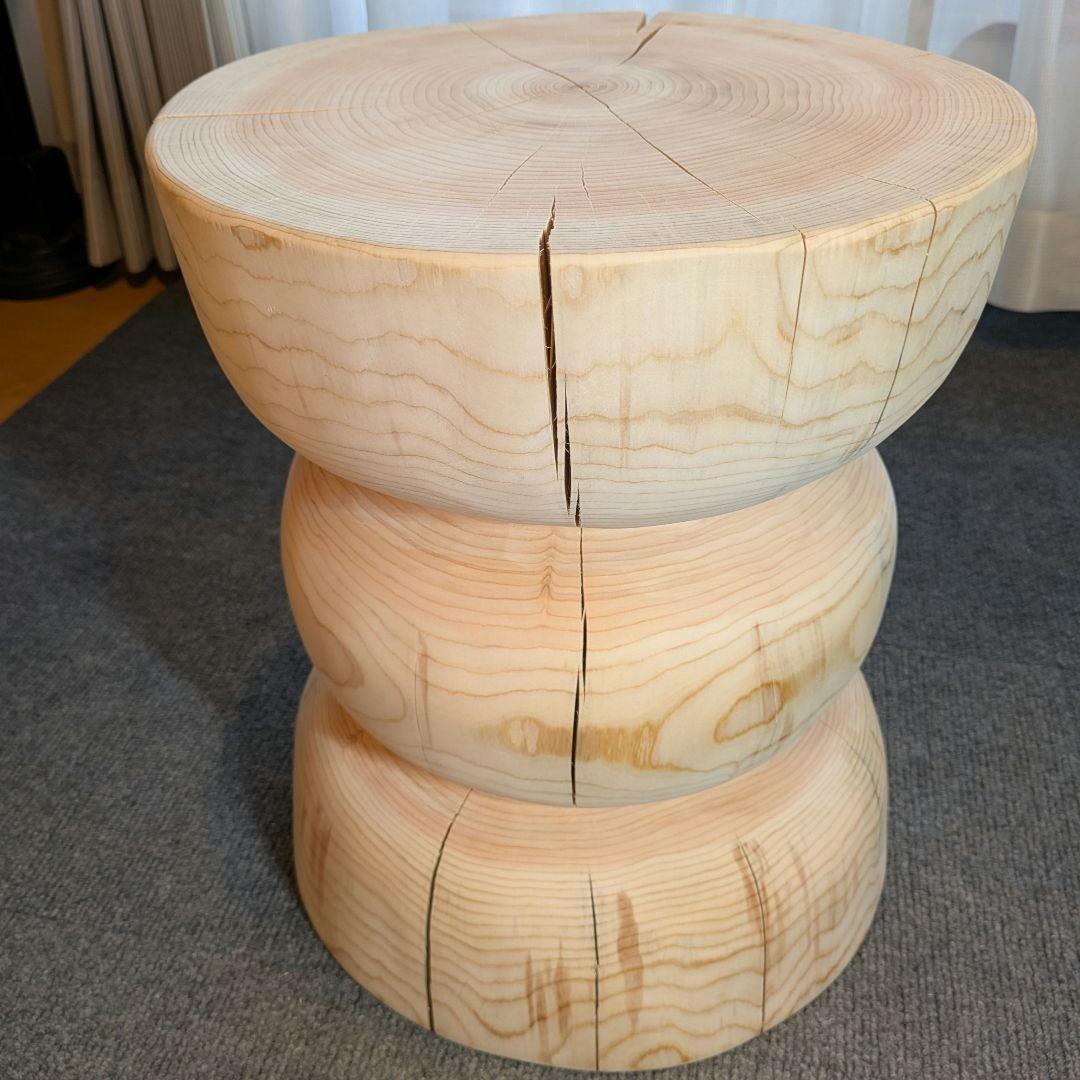 ☆pocky 様確専用　檜　切り株　丸太　椅子　スツール 高さ約40.5㎝