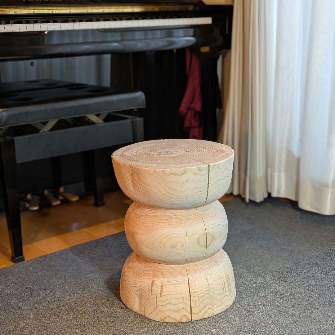 ☆pocky 様確専用　檜　切り株　丸太　椅子　スツール 高さ約40.5㎝