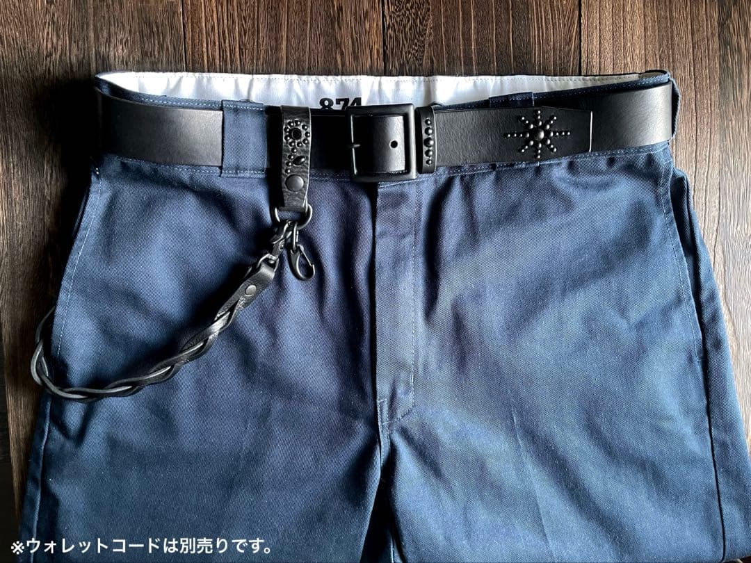 ディッキーズ874専用スタッズベルト　ミッスーリ　真鍮ダール　HTC CALEE