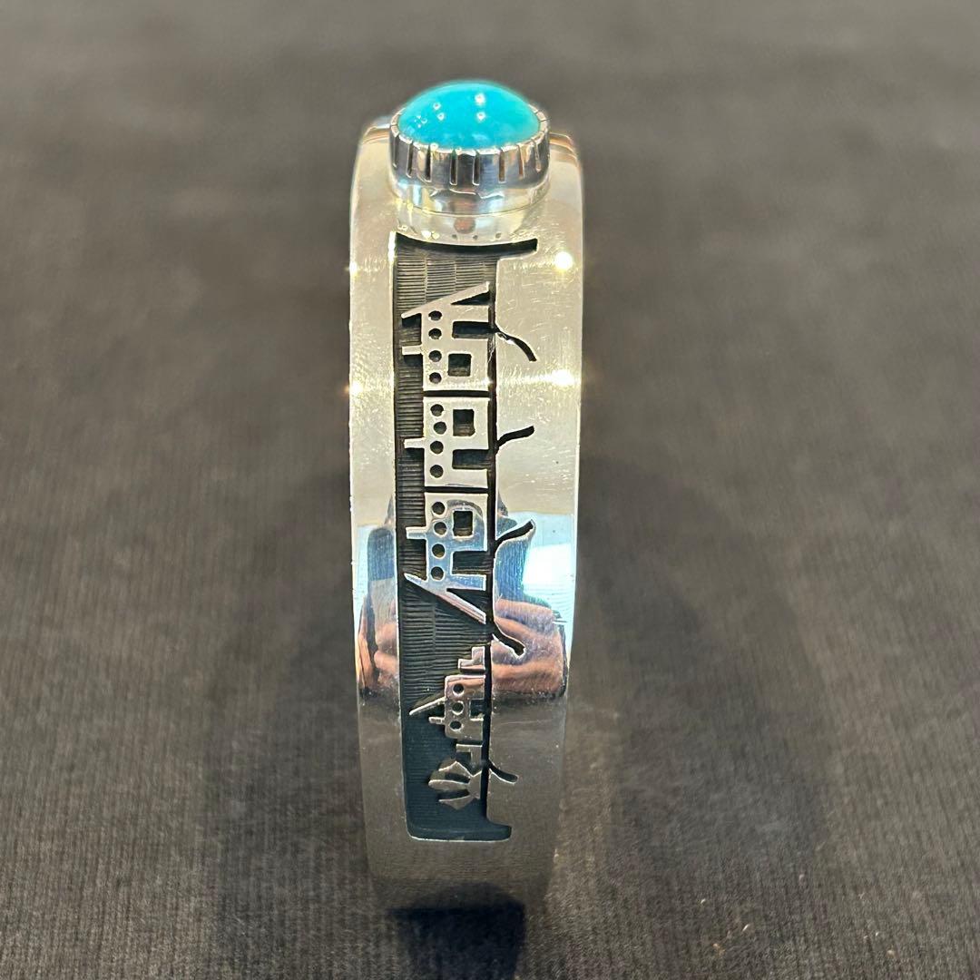 【raisin2】ホピ族/HOPI ターコイズ付バングル ブレスレット