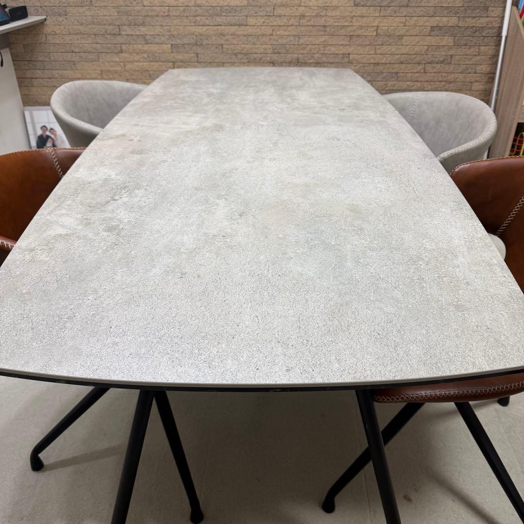 【引き取り限定】セラミックダイニングテーブル 170cm