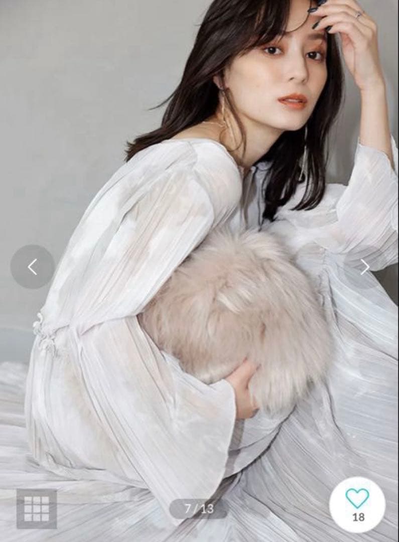 アニュアンス　ニュアンスボリュームワンピース