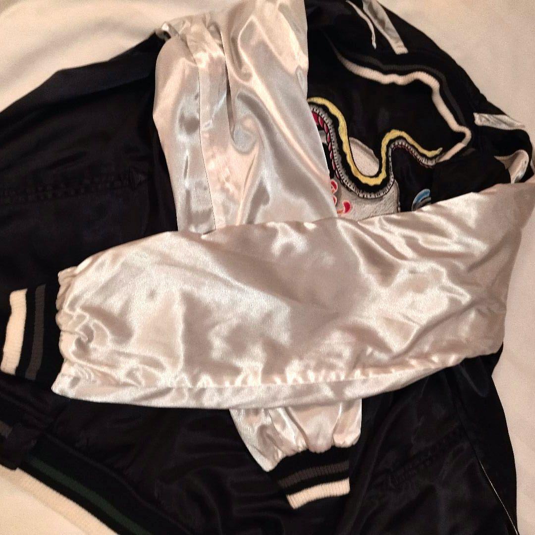 ひろ★stussy リバーシブル　スカル&スネーク スカジャン XL