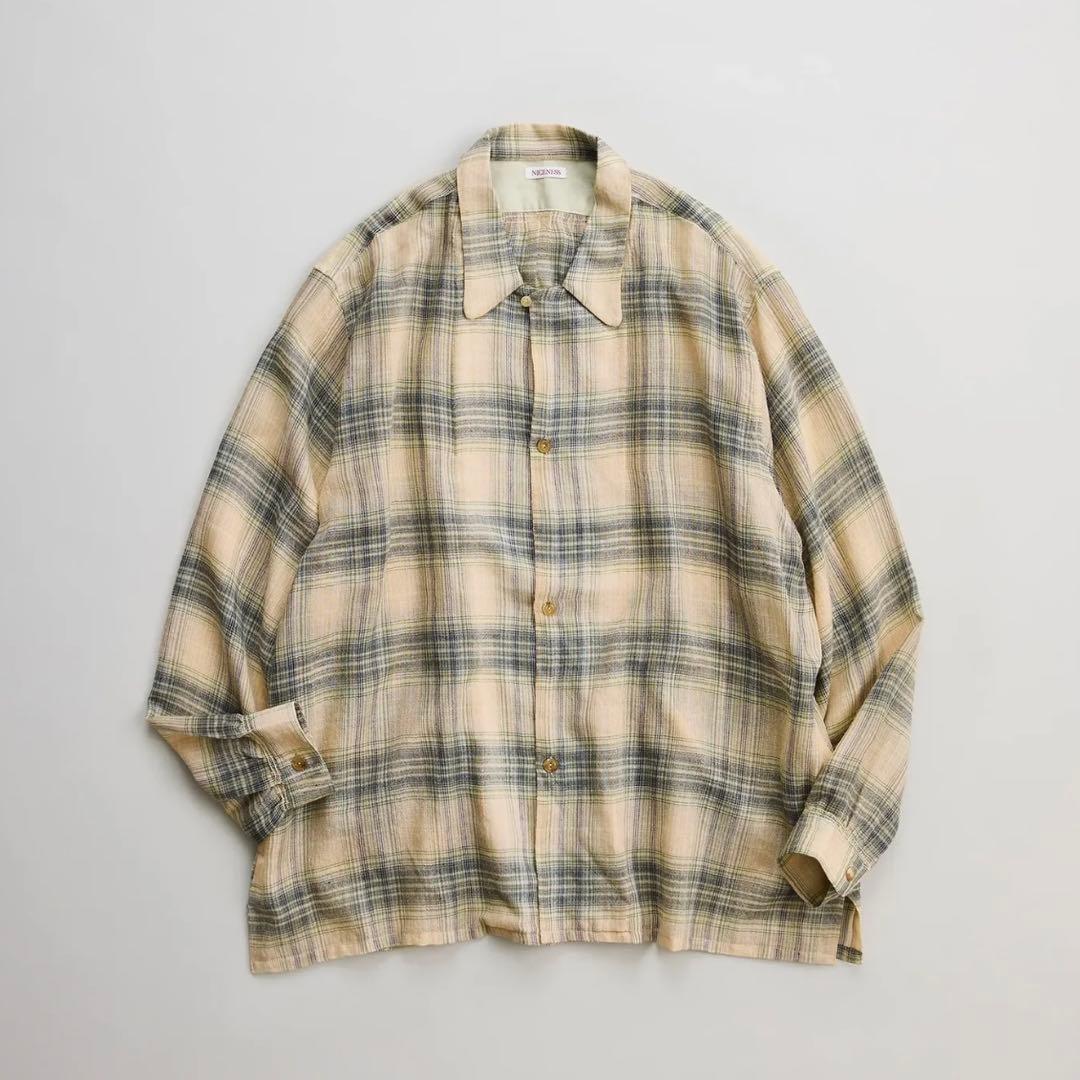 26ss NICENESS THOM JACKET SHIRT ライトグリーン