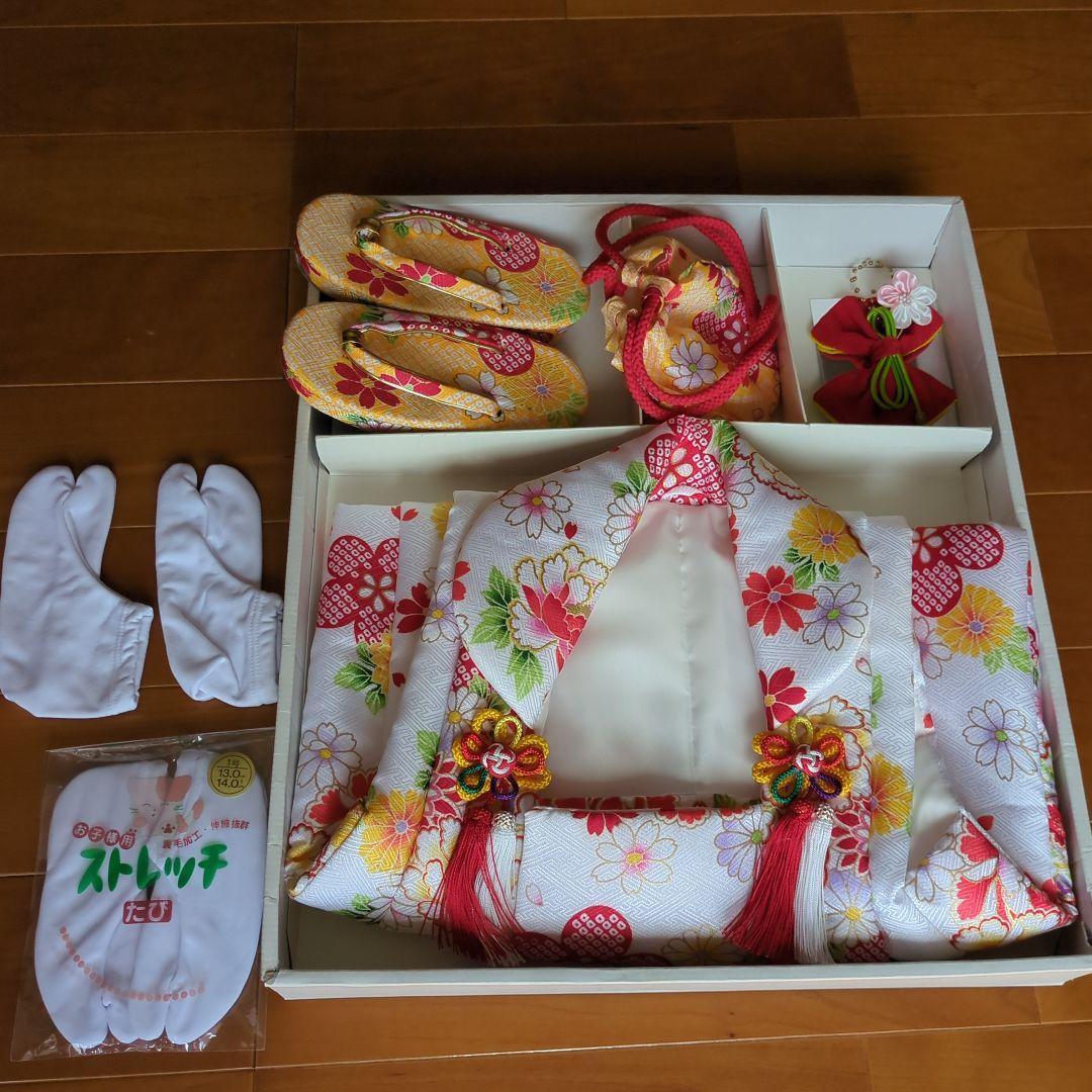 七五三用伝統着物 花柄