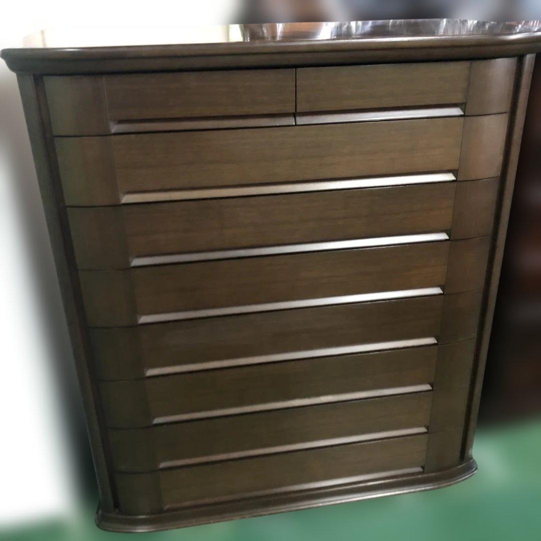 府中家具 チェスト 8段 天然木 タンス ウレタン樹脂塗装