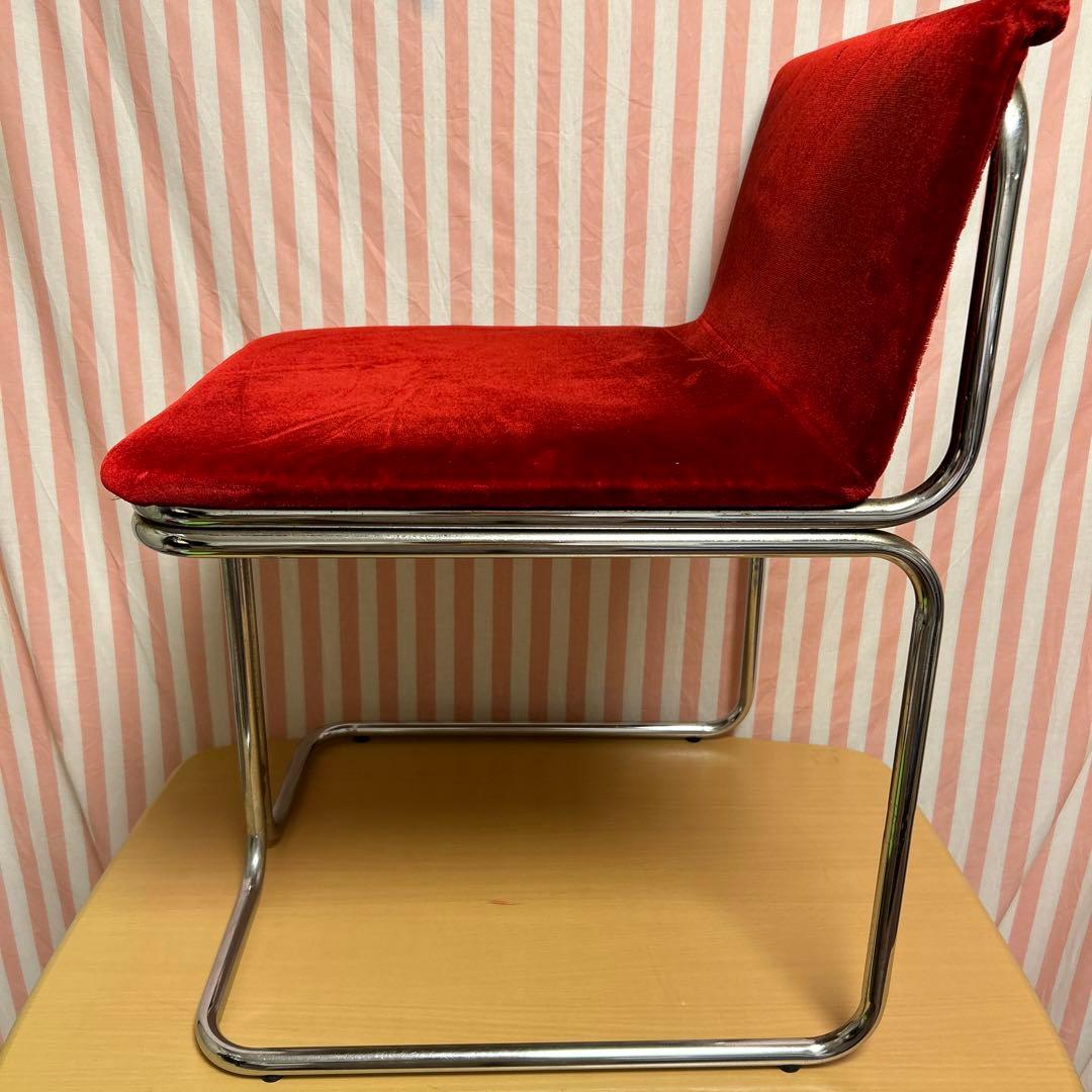 レトロ 喫茶店 ゲームセンター チェア ベロア調 椅子 【送料込】