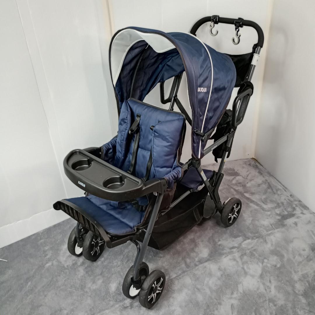 カトージ二人乗りベビーカー/二人でゴー