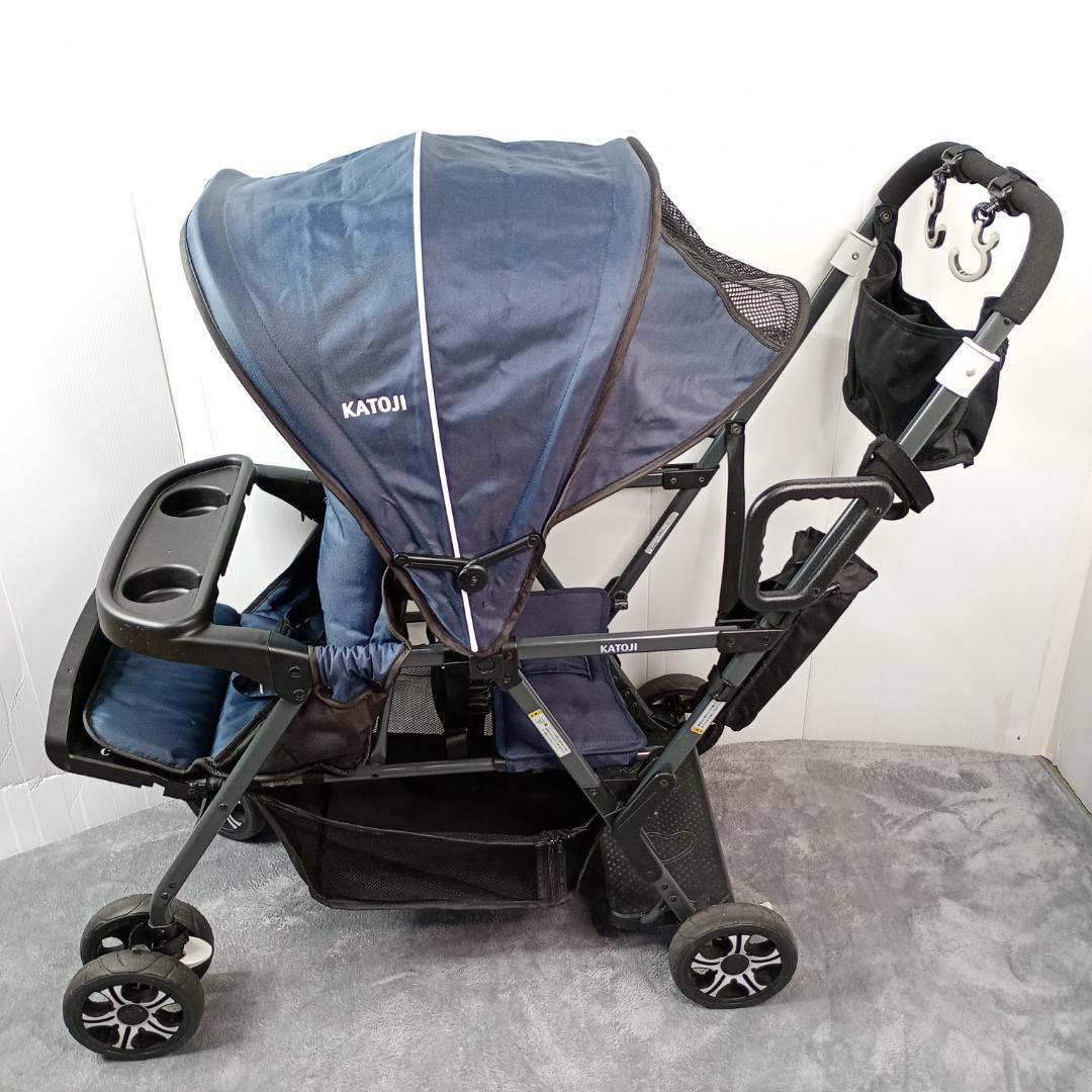 カトージ二人乗りベビーカー/二人でゴー