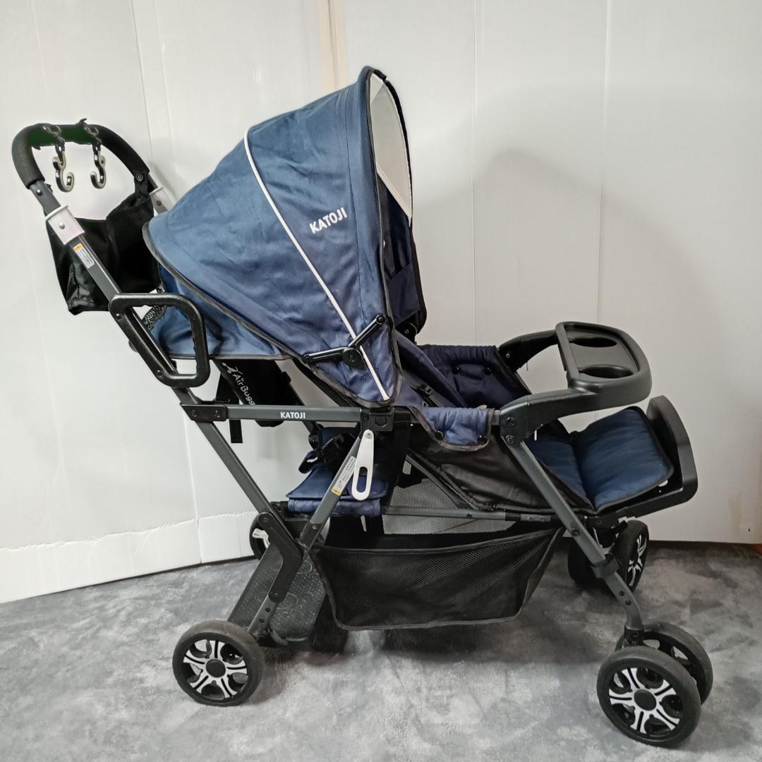 カトージ二人乗りベビーカー/二人でゴー