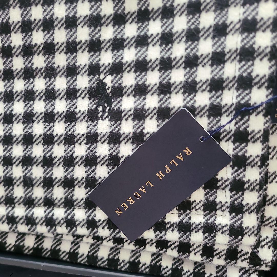 未使用　Ralph Lauren チェック柄ブランケット 140×200cm