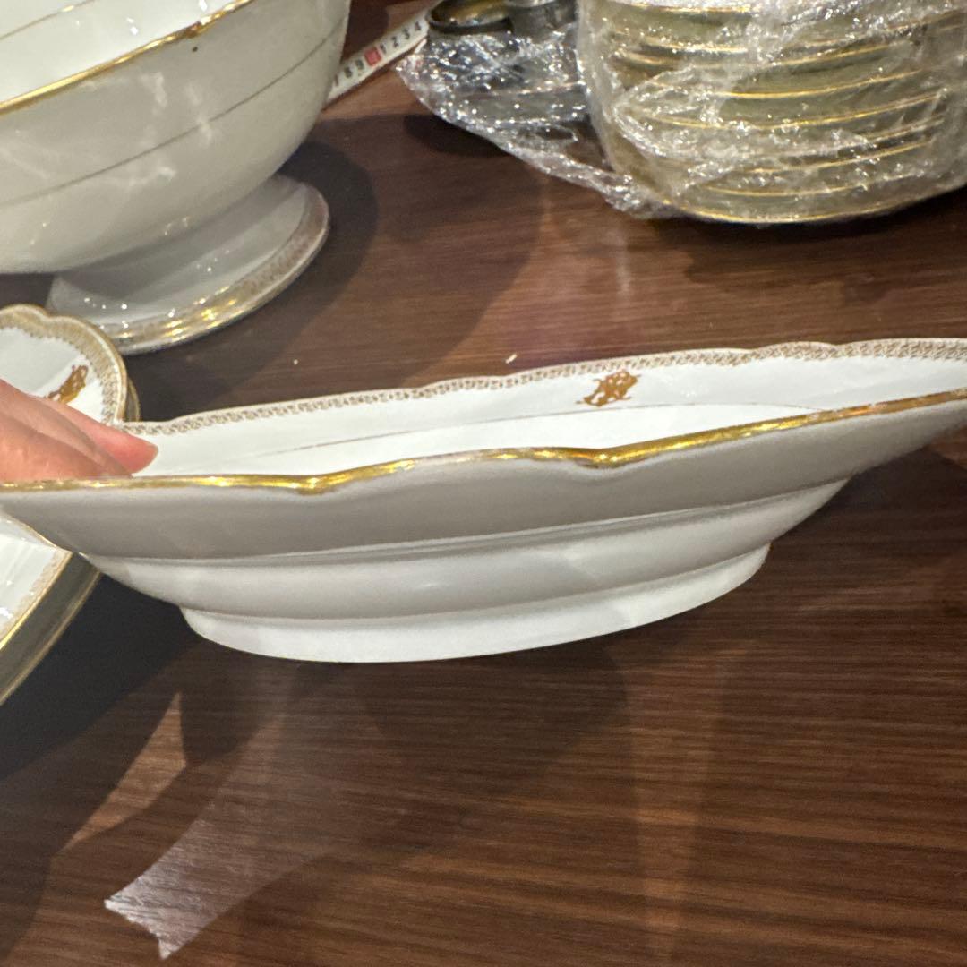 Pillivuyt 金縁皿 1887年製　　3枚セット