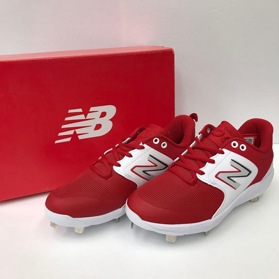 ニューバランス　金具スパイク　レッド×ホワイト　L3000TR6
