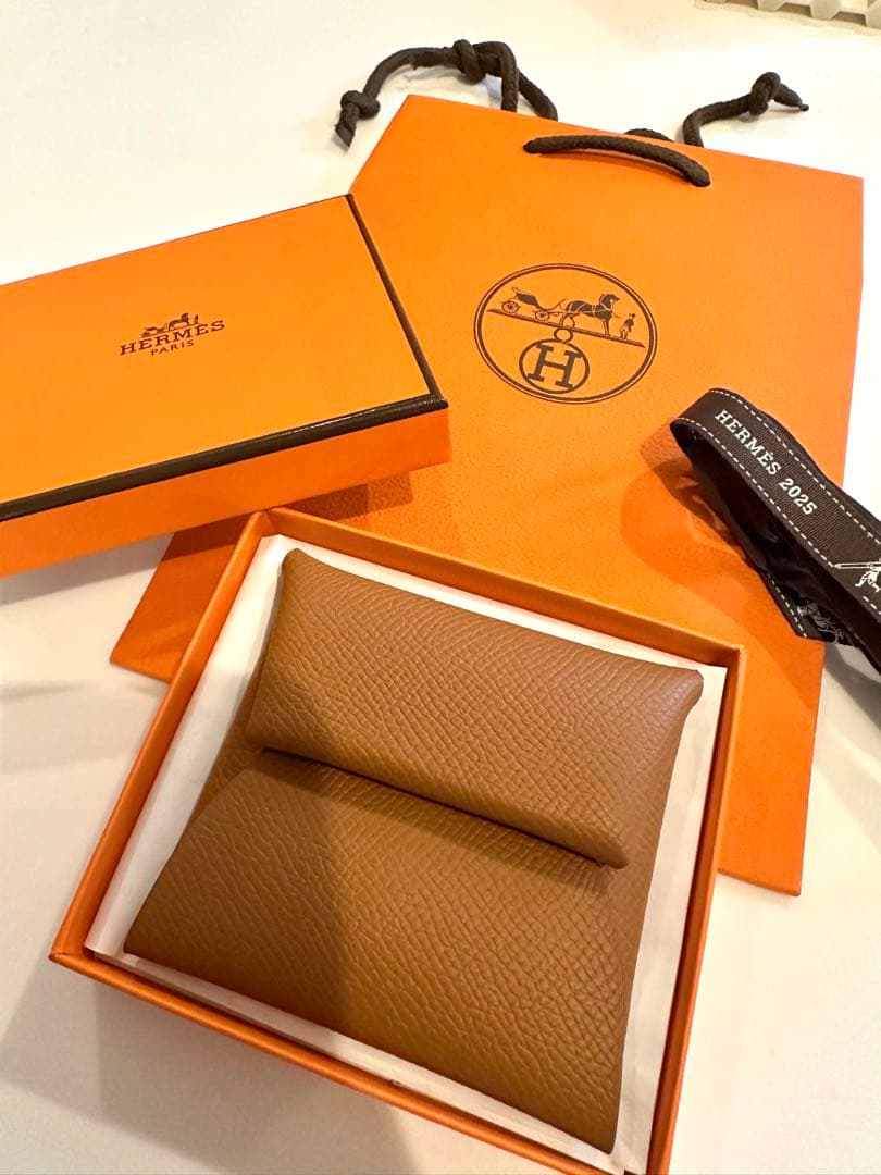 新品未使用 エルメス　バスティア　小銭入れ　ケース　ゴールド