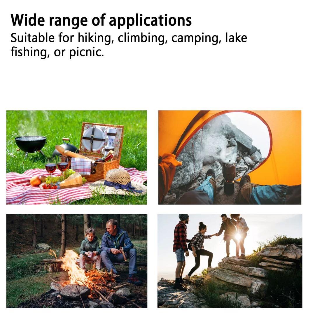 スロット付きスプーン、再利用可能な木製スプーン 湖釣り、キャンプ、ハイキング