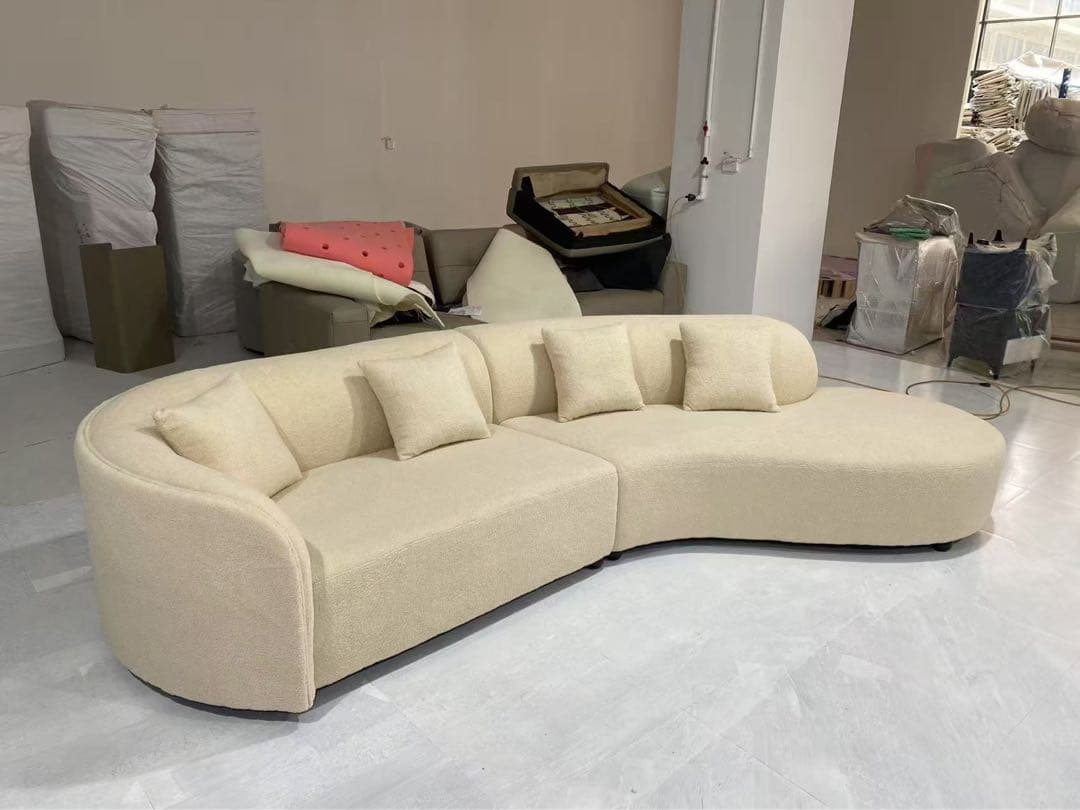 モダンカーブソファ　2人掛け・3人掛け