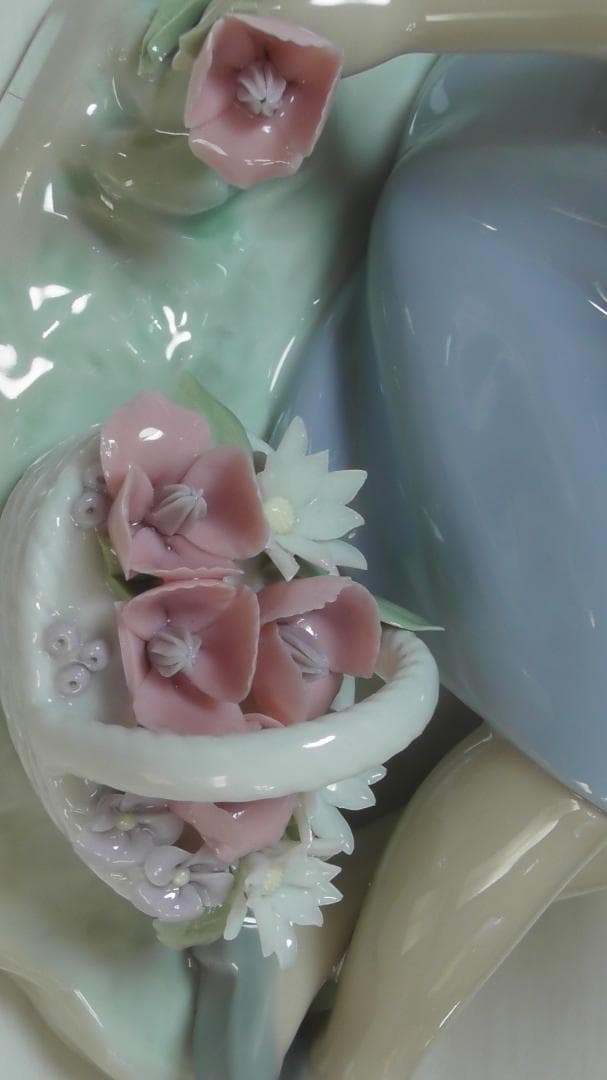 LLADRO　リヤドロ【花摘み】５　陶器　置物　インテリア　リアドロ 　L521