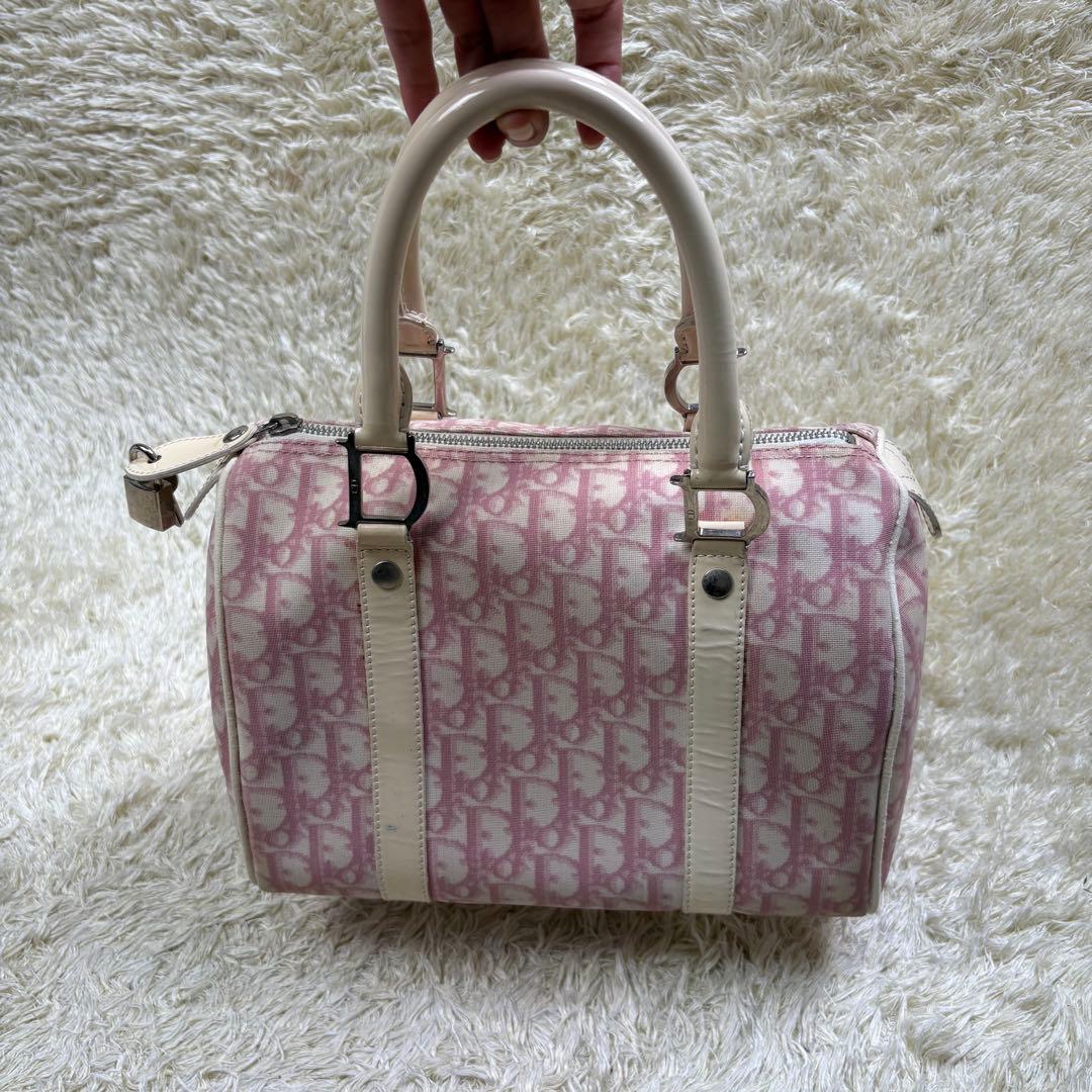 Dior トロッター　ミニボストン　pvcレザー 鍵カデナ付き